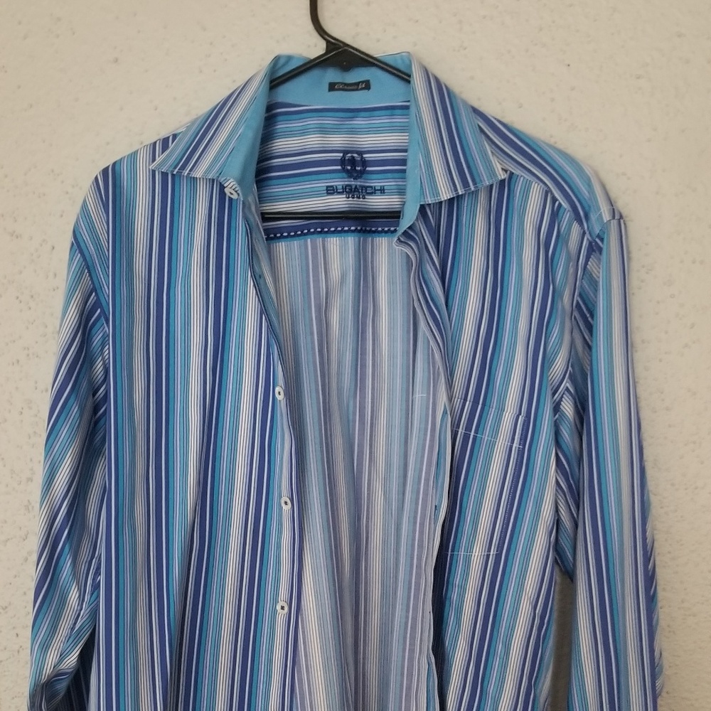 Bugatchi Uomo Size L Mens Button Down